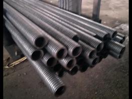 cast iron or steel tube of the scaffolding