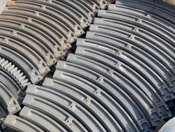 cement mixer cast iron ring gear,metal concrete mixer gear and pinion set ,spinning gear ring